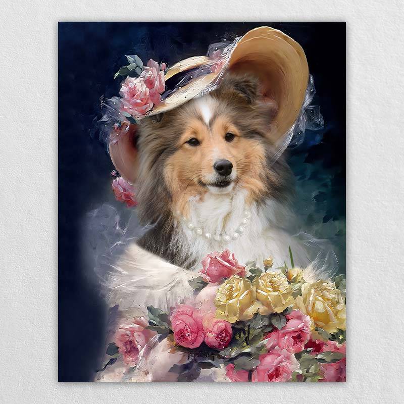 Custom Victorian Pet Portraits Pet Artwork