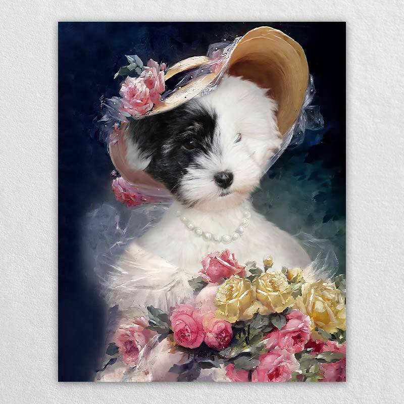 Custom Victorian Pet Portraits Pet Artwork