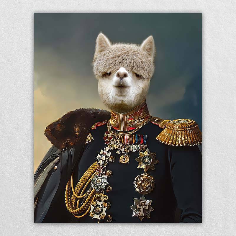 Custom Pet Dog Military Portraits