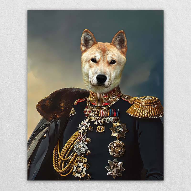 Custom Pet Dog Military Portraits