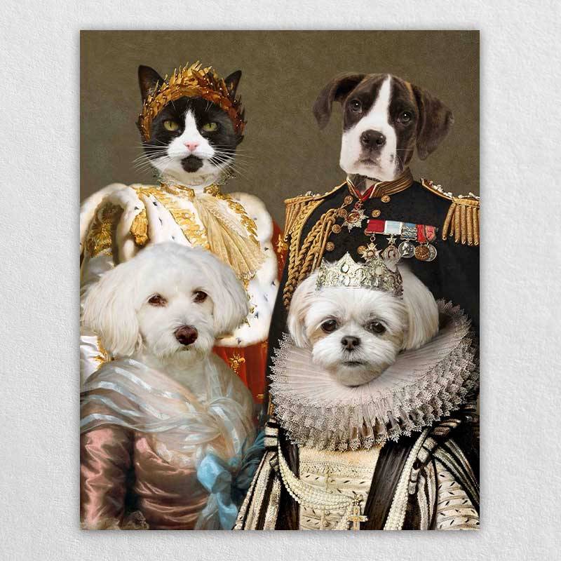 Renaissance Pet Canvas Royal Pet Famliy