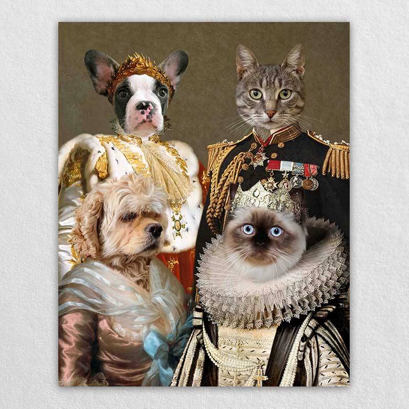 Renaissance Pet Canvas Royal Pet Famliy