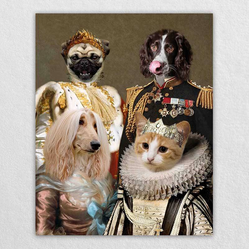 Renaissance Pet Canvas Royal Pet Famliy