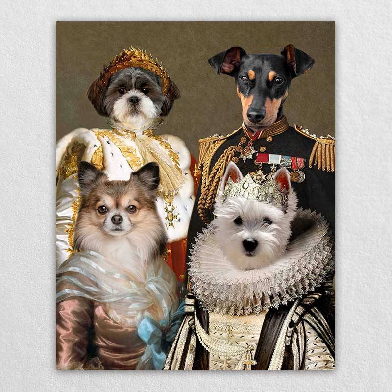 Renaissance Pet Canvas Royal Pet Famliy