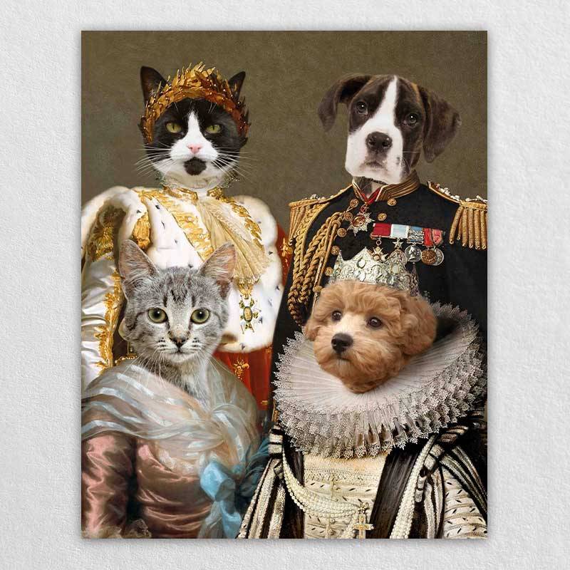 Renaissance Pet Canvas Royal Pet Famliy