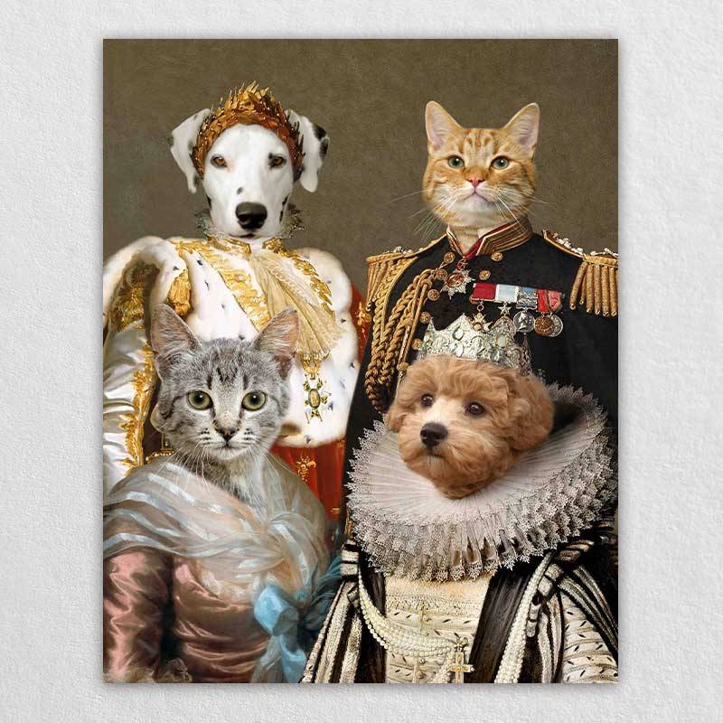 Renaissance Pet Canvas Royal Pet Famliy