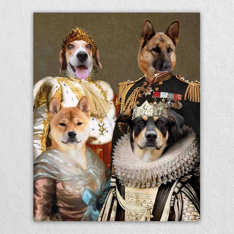 Renaissance Pet Canvas Royal Pet Famliy