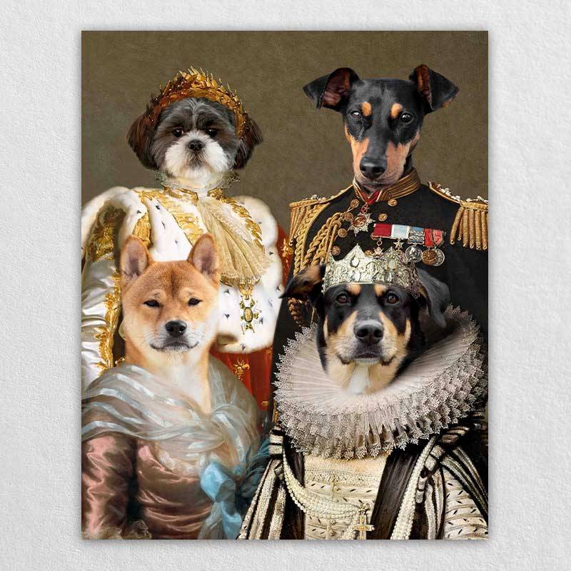 Renaissance Pet Canvas Royal Pet Famliy