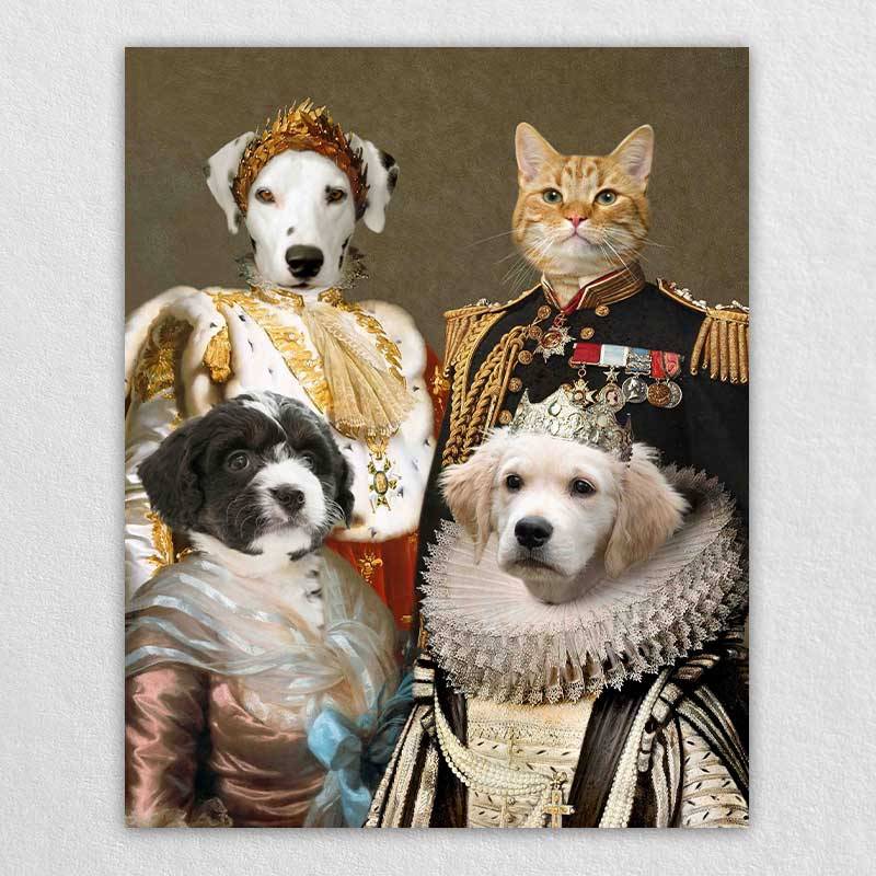 Renaissance Pet Canvas Royal Pet Famliy