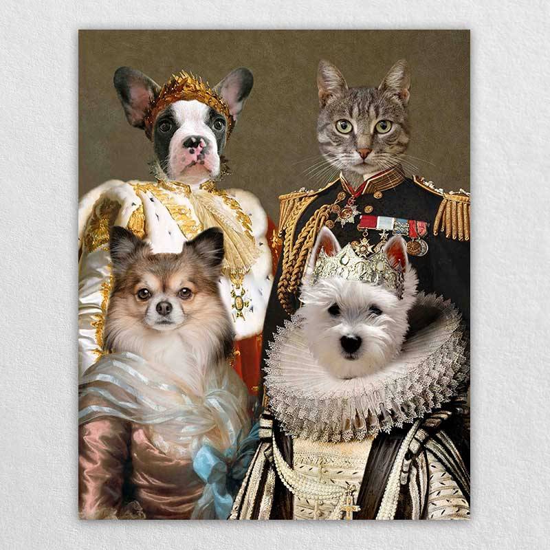 Renaissance Pet Canvas Royal Pet Famliy