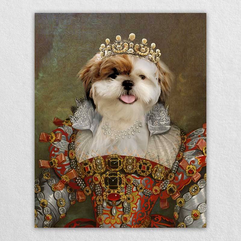 Queen Renaissance Pet Pictures Portrait Of Pet