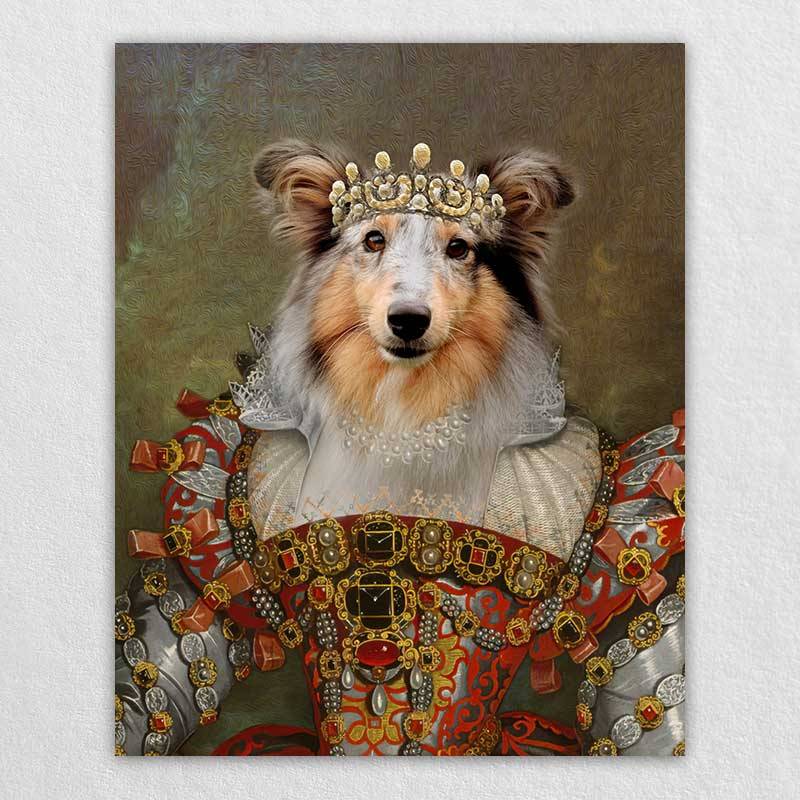 Queen Renaissance Pet Pictures Portrait Of Pet