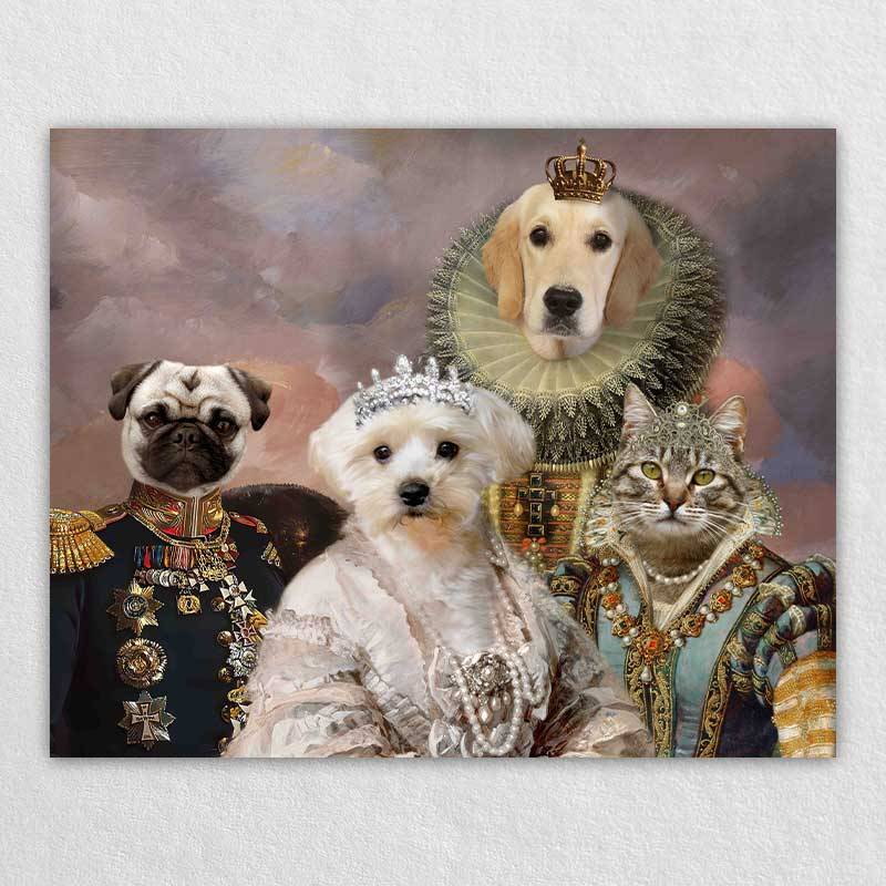 Custom Elizabethan Pet Portraits Artwork