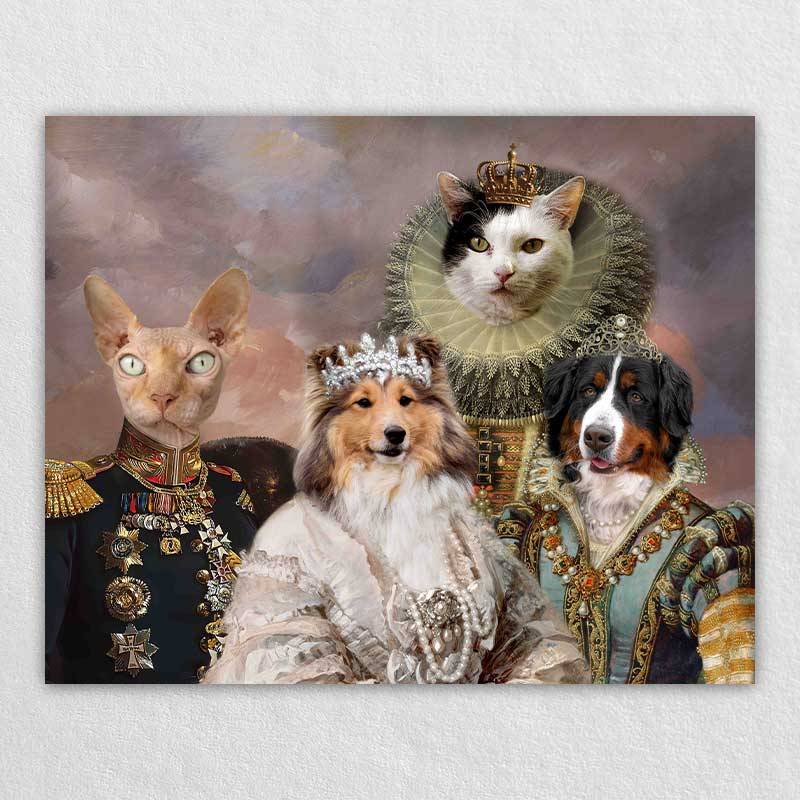 Custom Elizabethan Pet Portraits Artwork