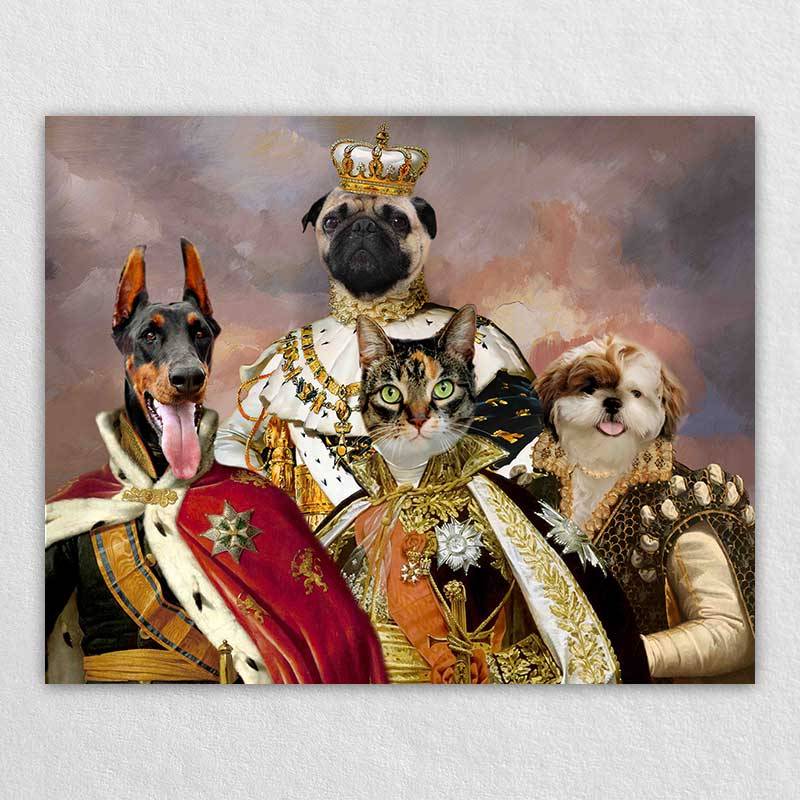 Royal Portrait Pet Head Painting