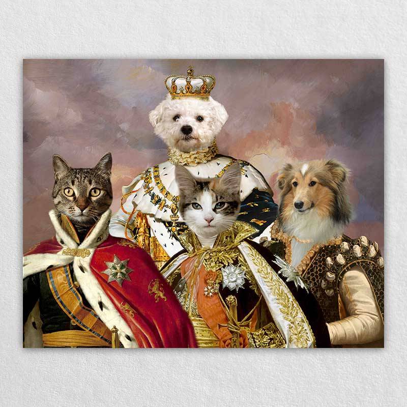 Royal Portrait Pet Head Painting