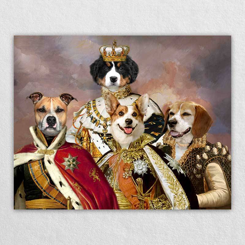 Royal Portrait Pet Head Painting