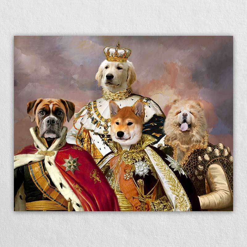 Royal Portrait Pet Head Painting