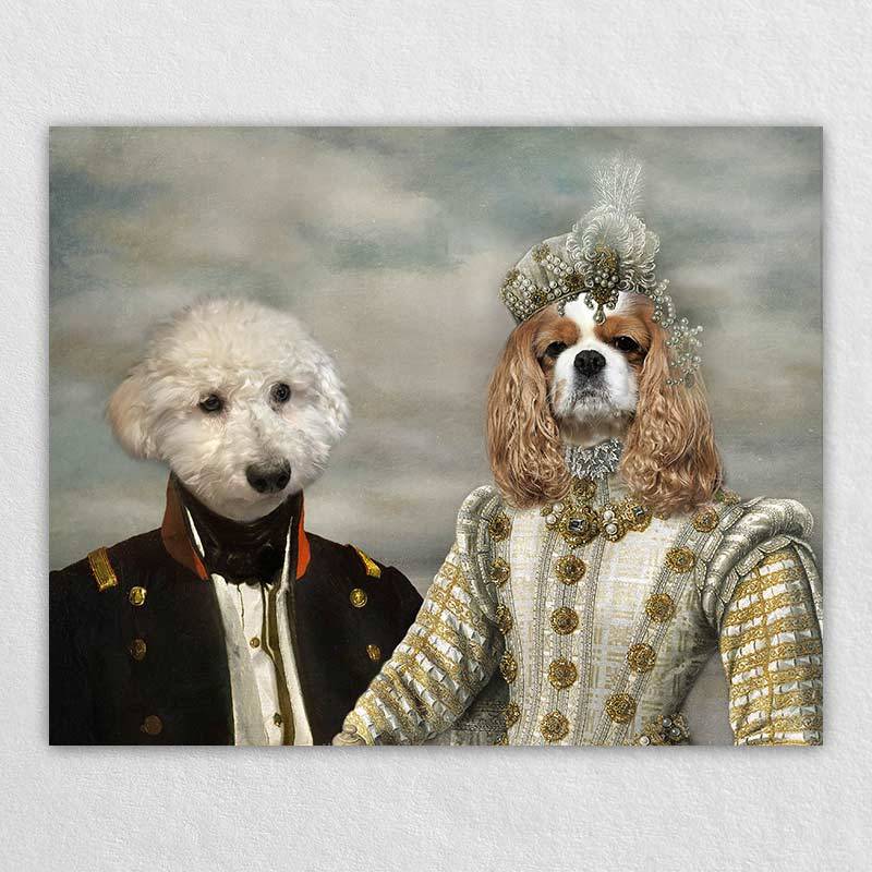 Custom Royal Dog Portraits Pet Artwork