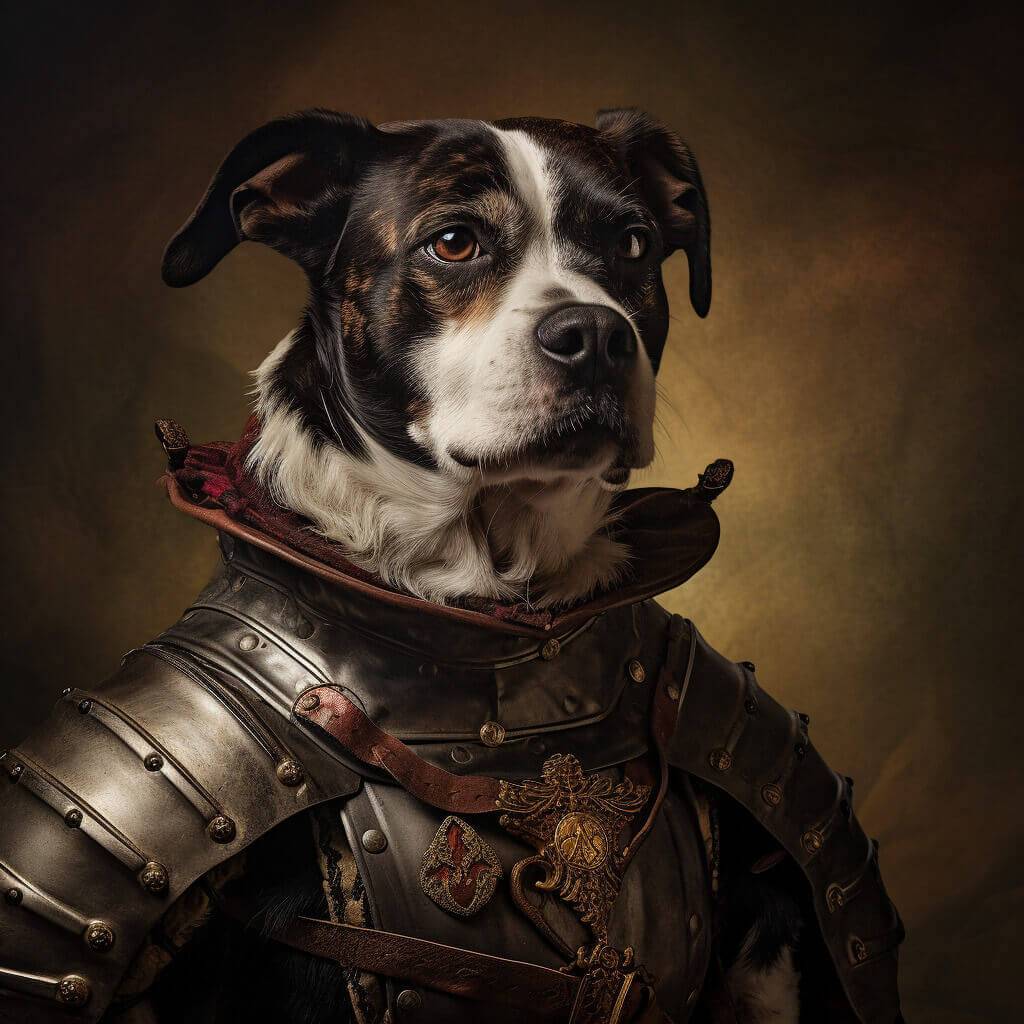 Customizable Pet Gifts Medieval Pet Portrait