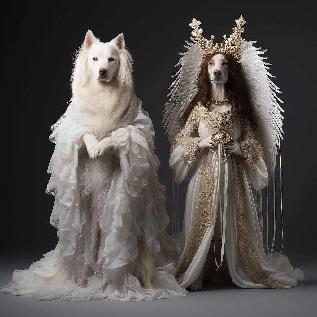 Angel Wall Art Dog And Cat Portraits