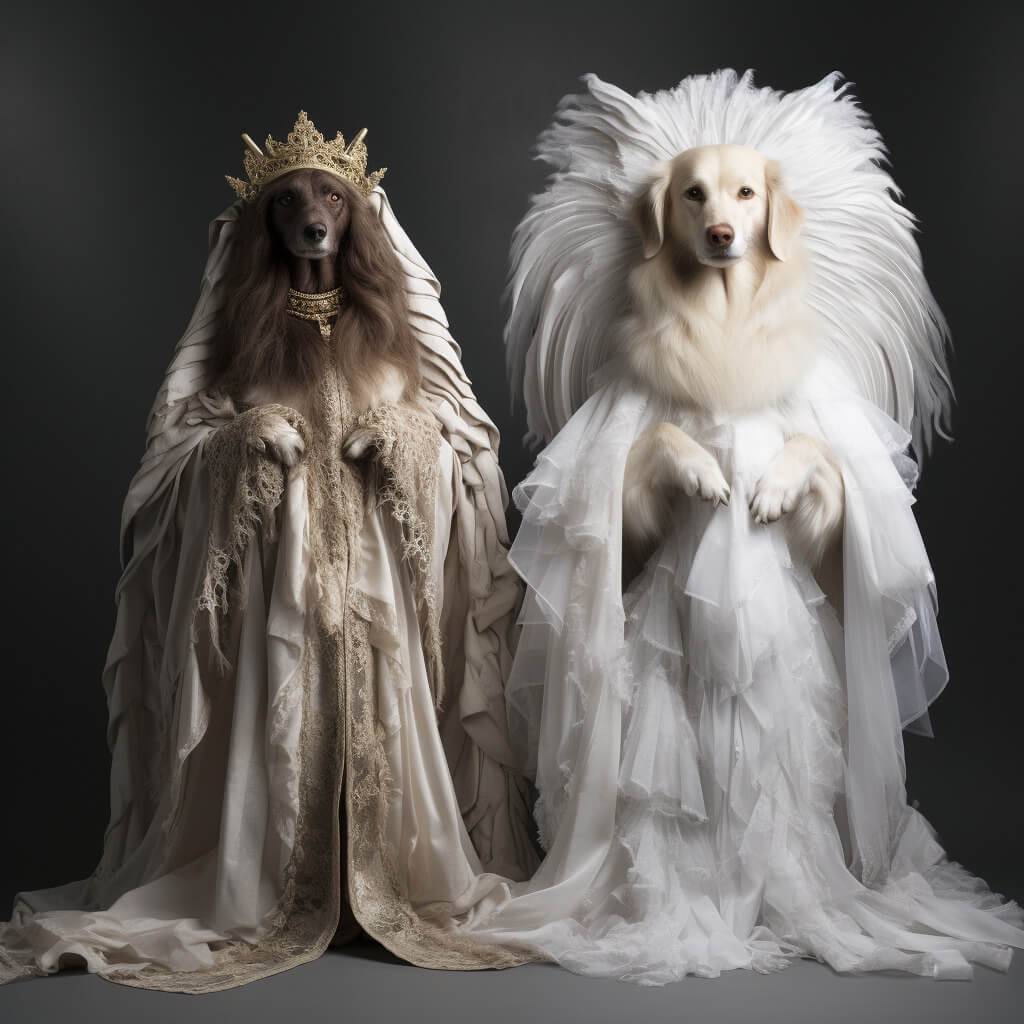 Turn Pet Into Portrait Modern Angel Art