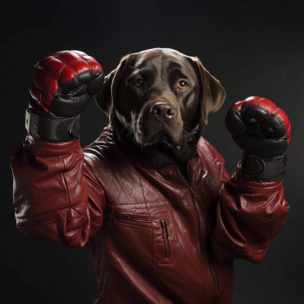 Boxing PNG Images Custom Dog Artwork Pets to Prints