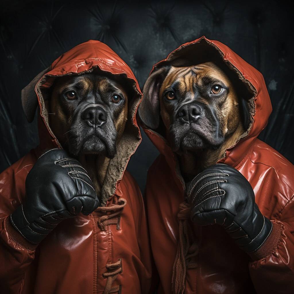 Boxing HD Images English Bulldog Art Pet Prints from Photos