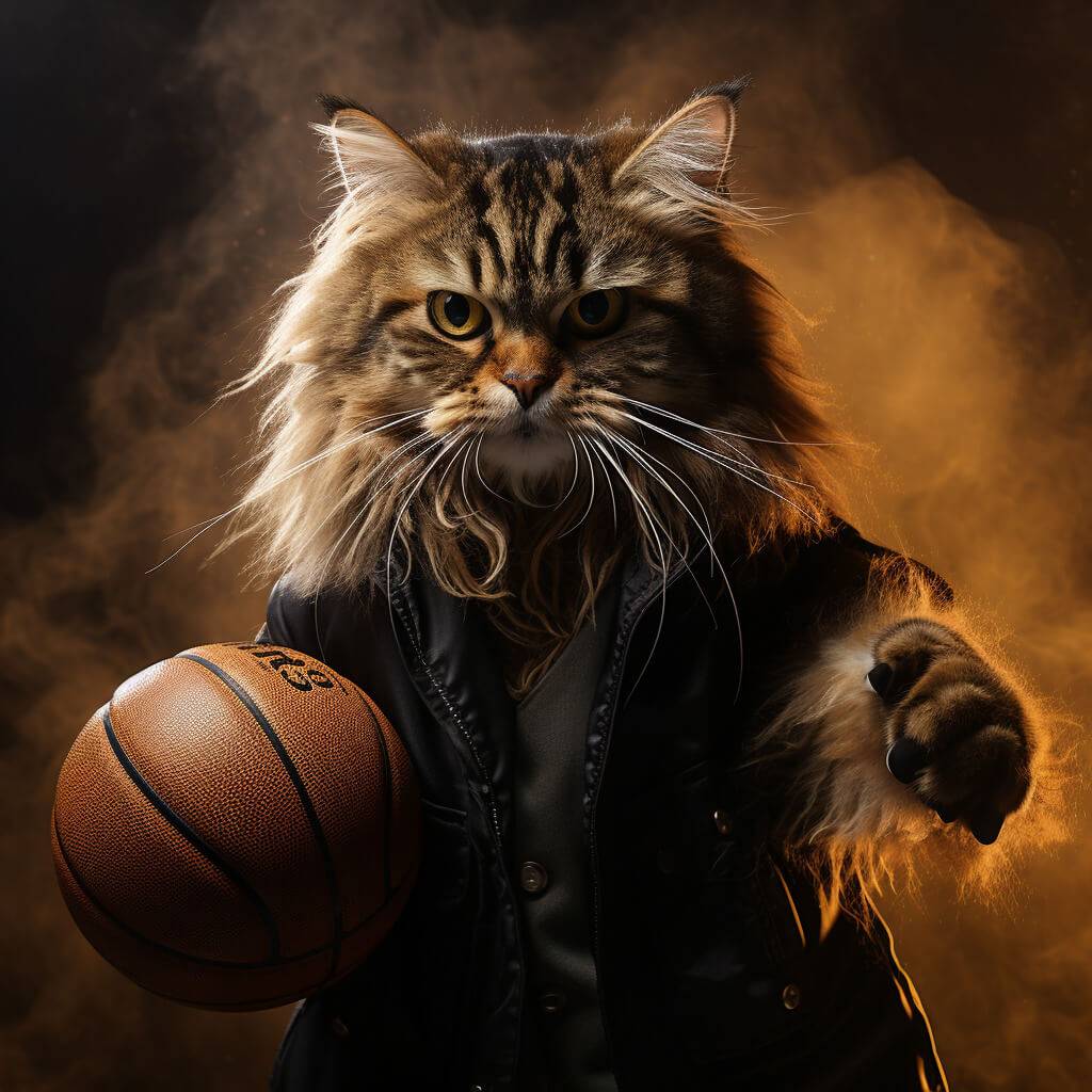 Cool Pictures of Basketball Players Fantasy Art Cat