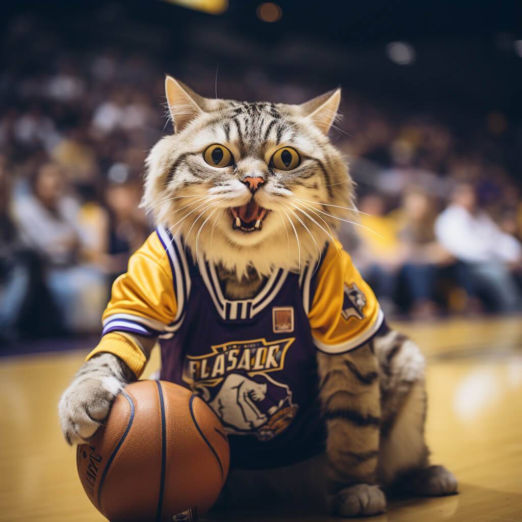 Cool Basketball Team Pictures Cats in Artwork Pet Animals Images