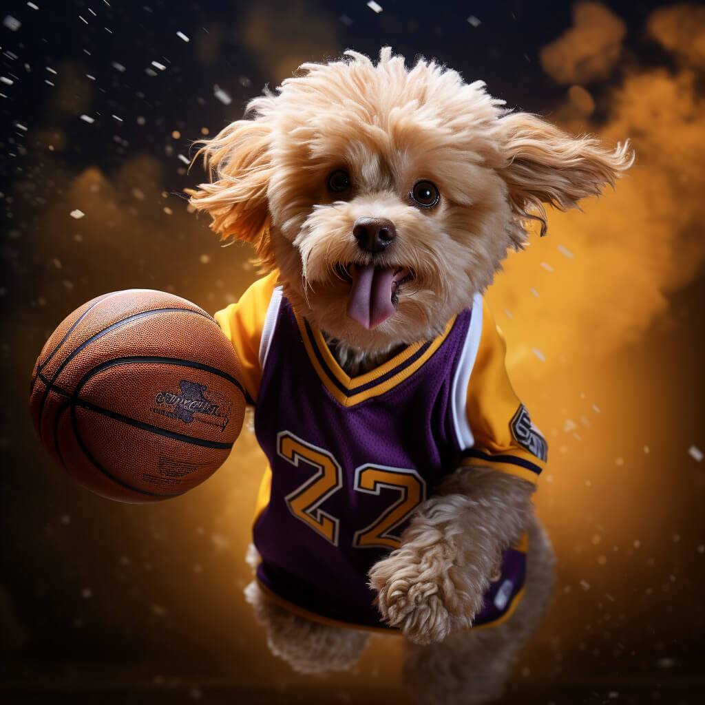 Basketball Images Download A Picture Of A Dog Pet Canvas Painting