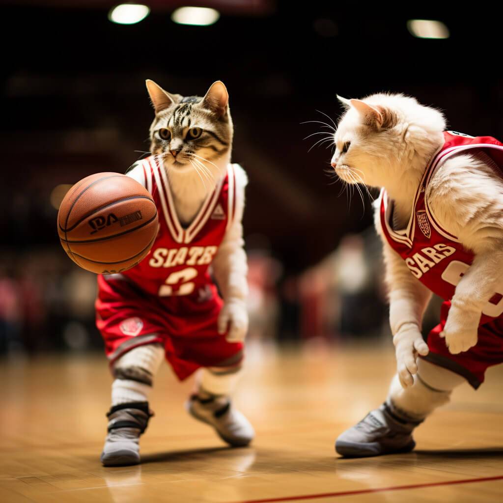 Basketball Team Photography Funny Cat Images