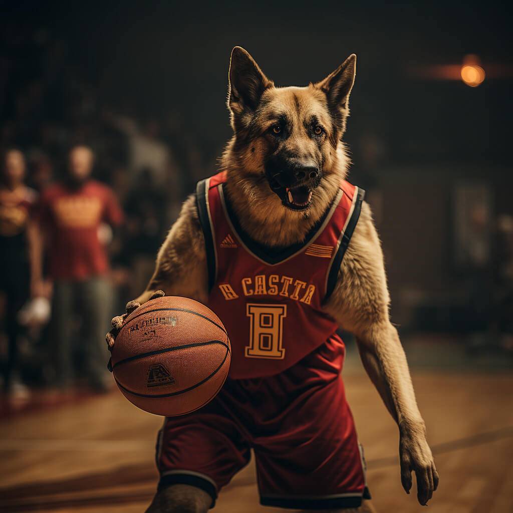 Basketball Court Wall Art Big Dog Images