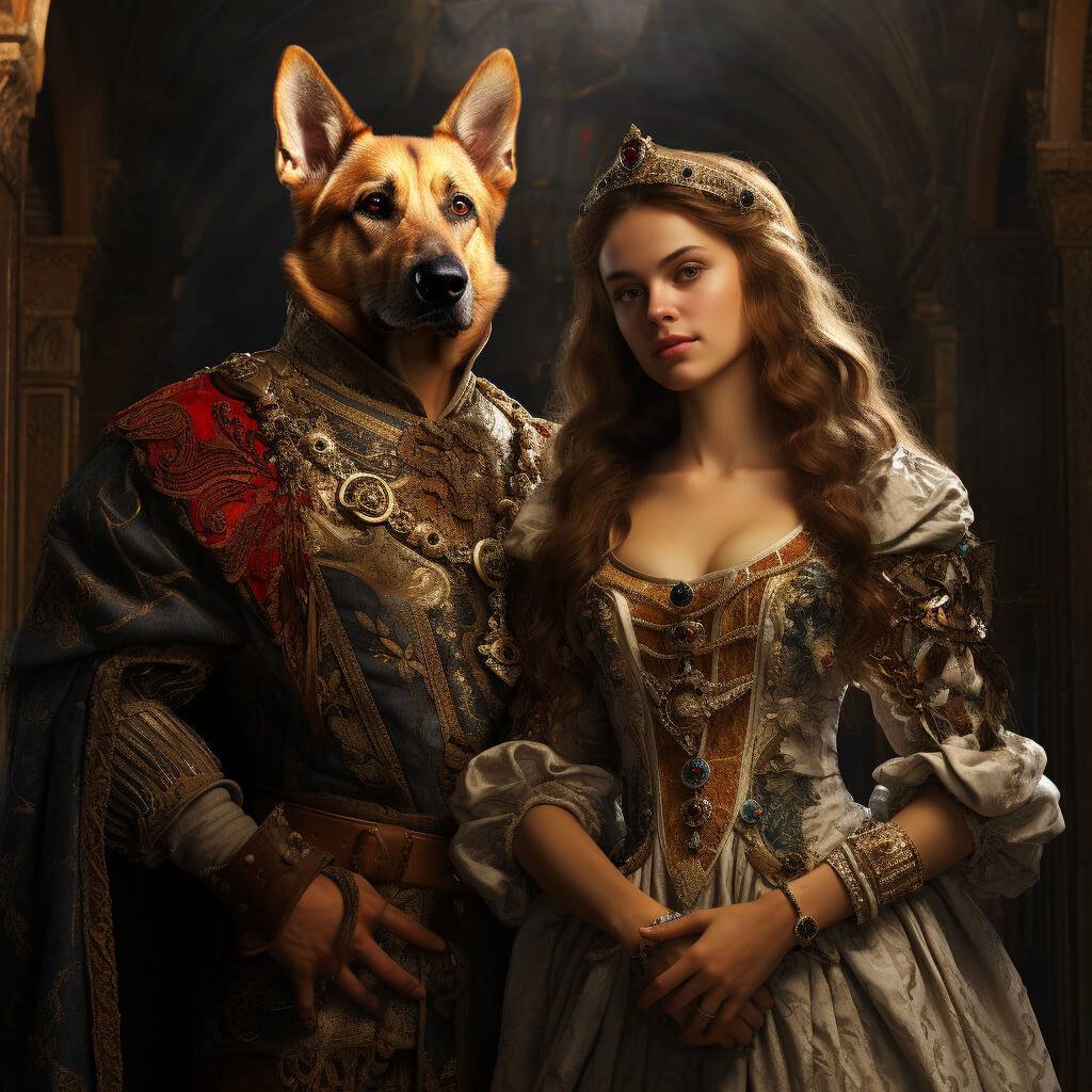 Renaissance Portraits For Owner And Pet