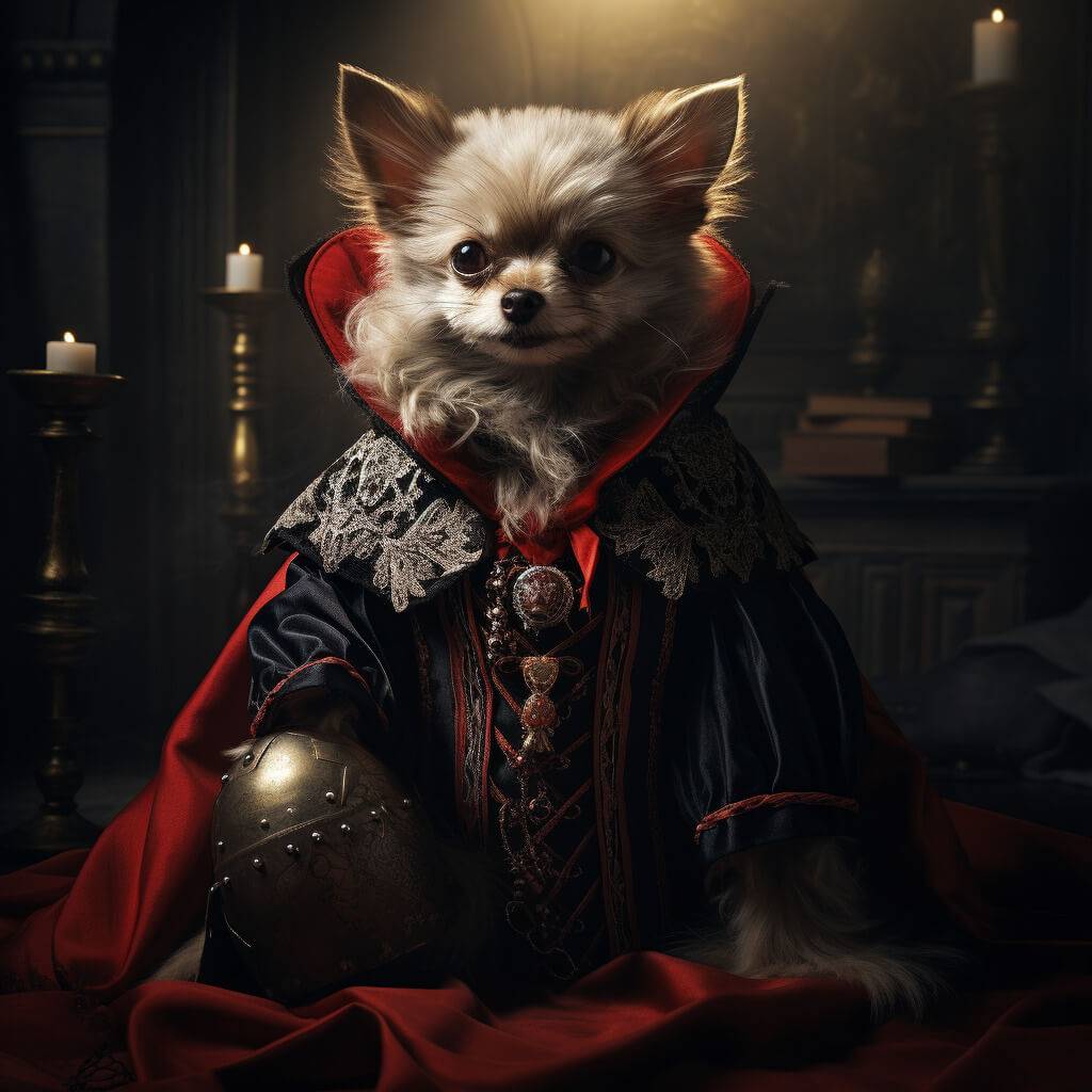 Vampire Art Prints Portrait Cat Dog Pet