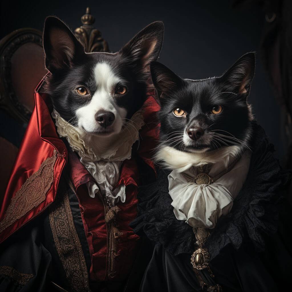 Vampire Renaissance Fine Art Portrait My Pet