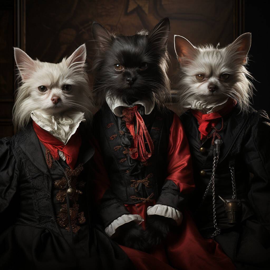 Vampire Beautiful Renaissance Art For Pet Custom