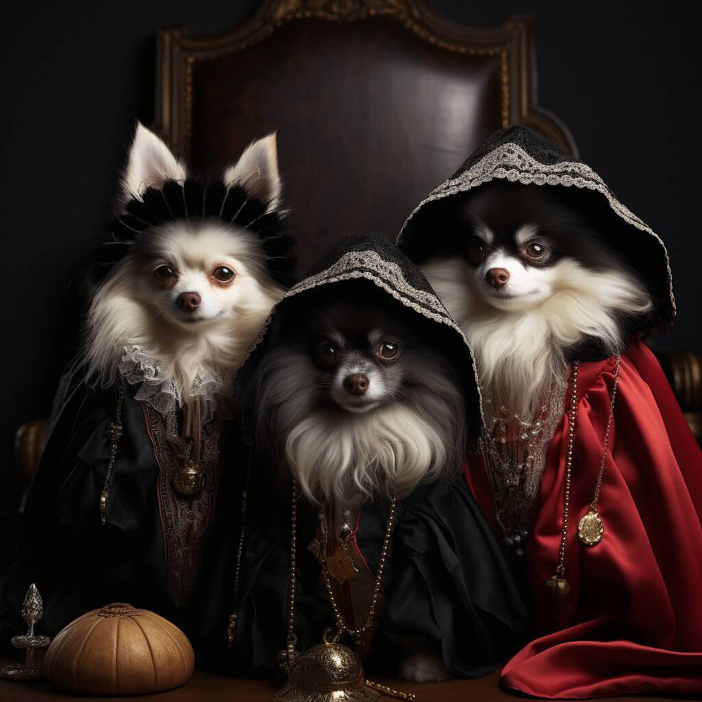 Vampire Medieval Artwork Personalized Pet Drawings