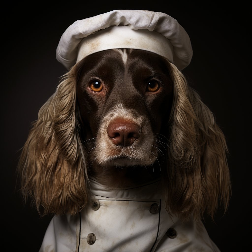 Chef Man Pictures Dog Drawing Painting