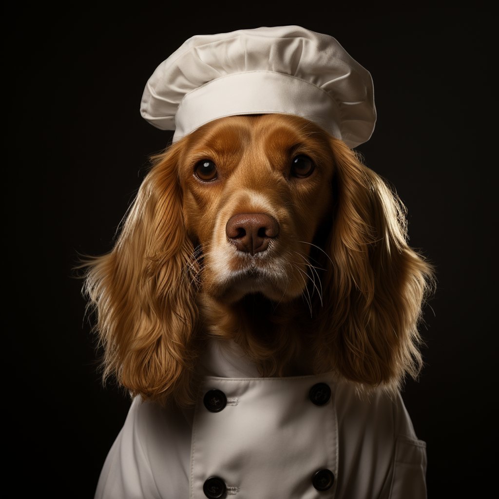 Chef Png Images A Dog Painting