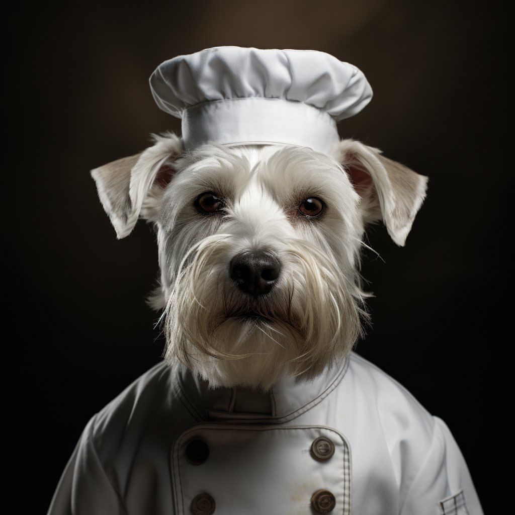 Pastry Chef Photos Dog Painting Personalised