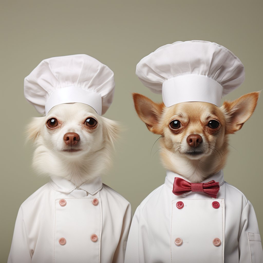 Chef Cooking Photography Paintings Of Dogs On Canvas