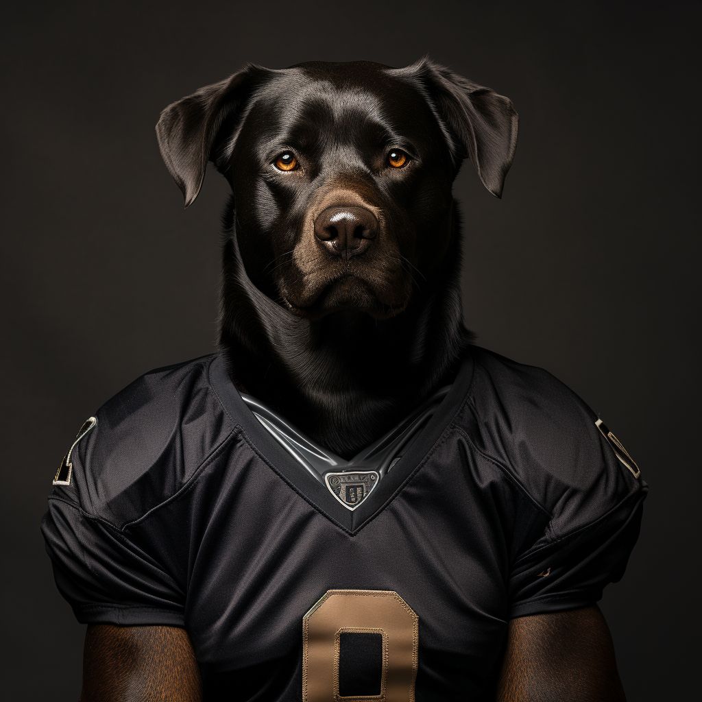 Football Player Canvas Pet Photography