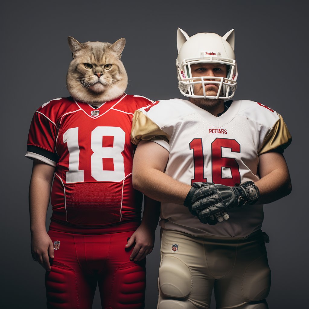 The Art Of American Football Canvas Wall Art Cats