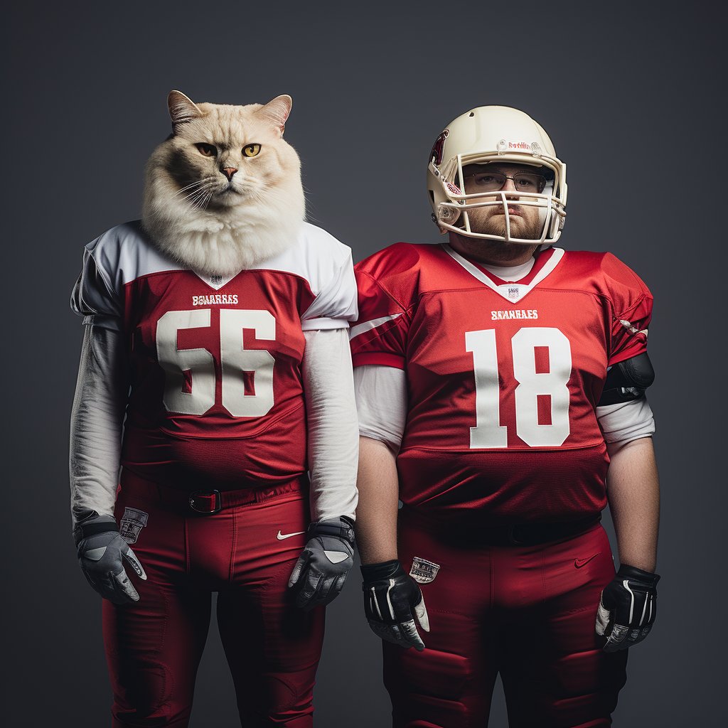 American Football Pop Art Hd Cat Portrait Images