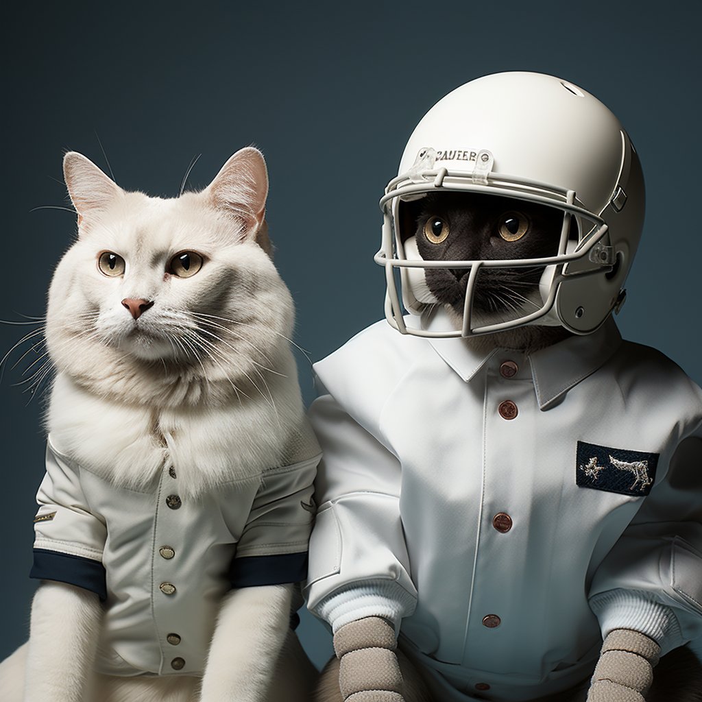 American Football Is Art Cute Cat Portrait Images Download