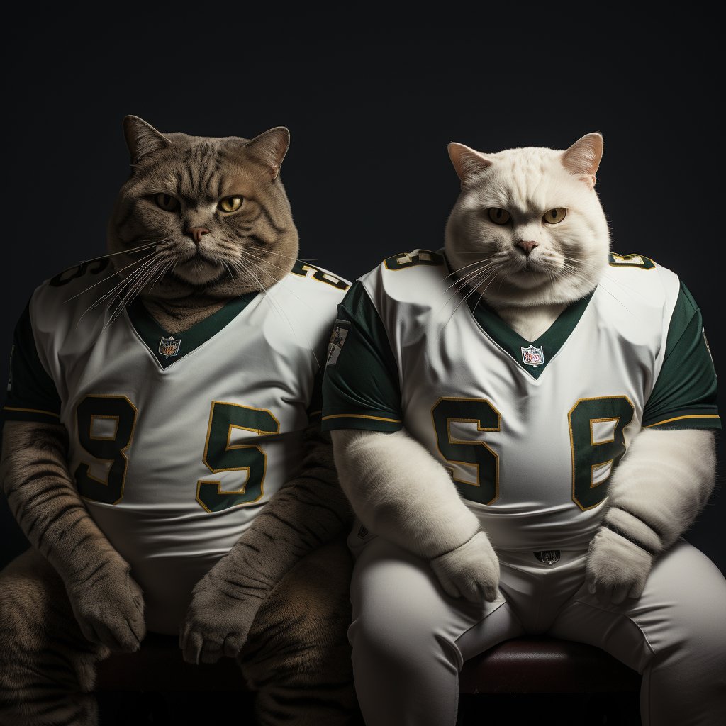 American Football Artists Paintings Cat Kitten Portrait Images