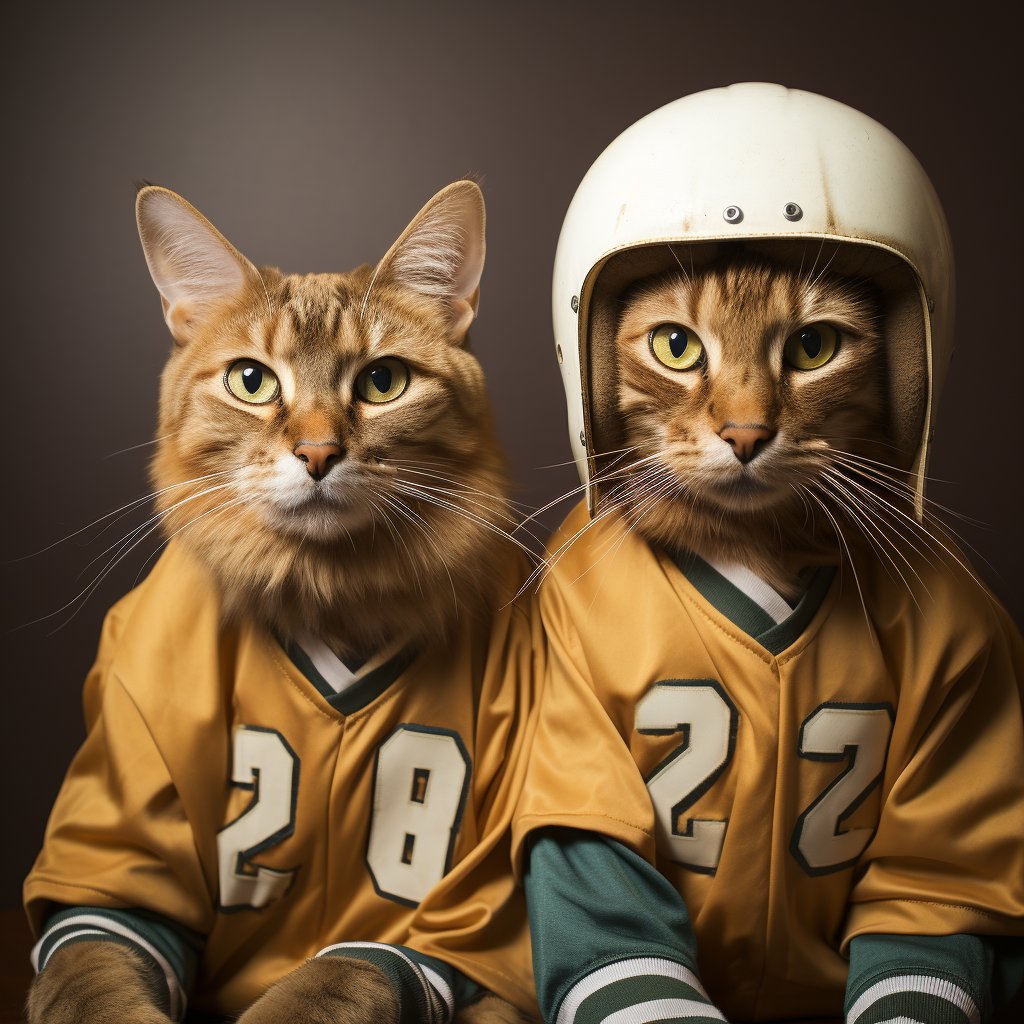 American Canvas Wall Art Football Wallpaper Portrait Images Cat