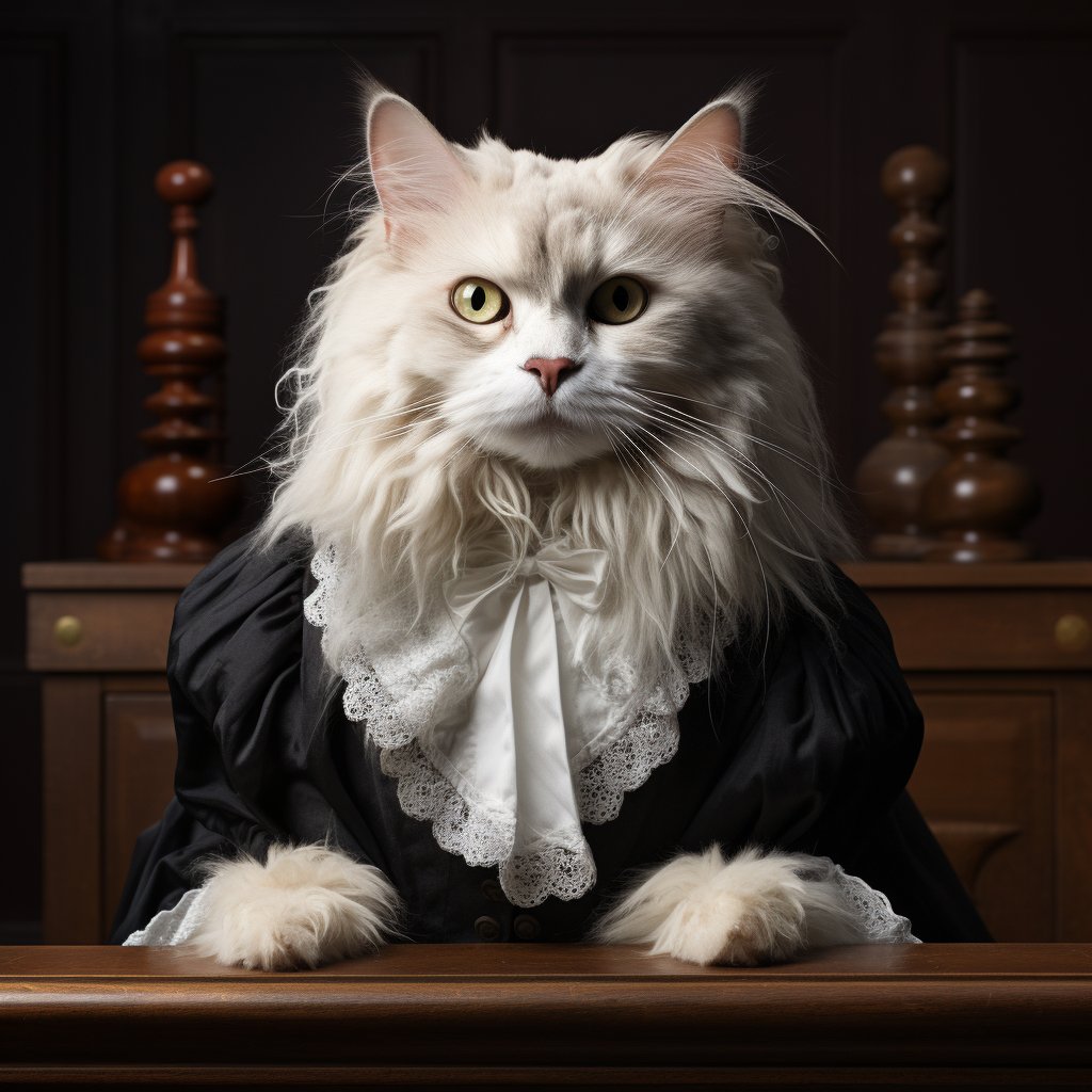 Honorable Judge Photos Very Cute Cat Portrait Images