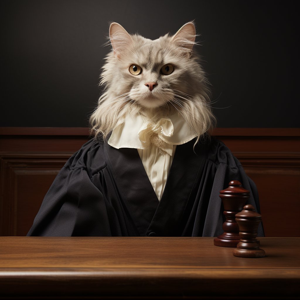 Distinguished Jurist Visuals Funny Cat Memes Portrait Images